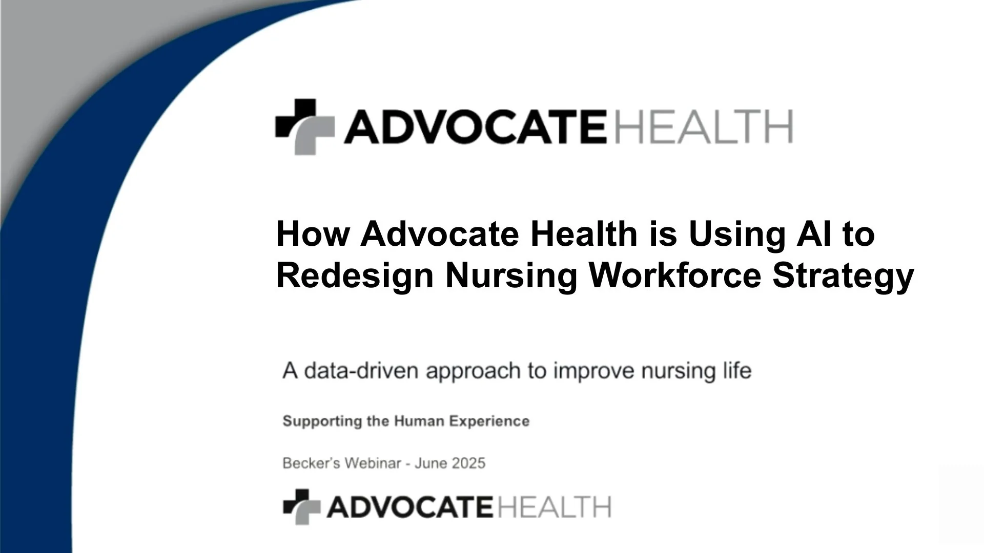How Advocate Health is Using AI to Redesign Nursing Workforce Strategy